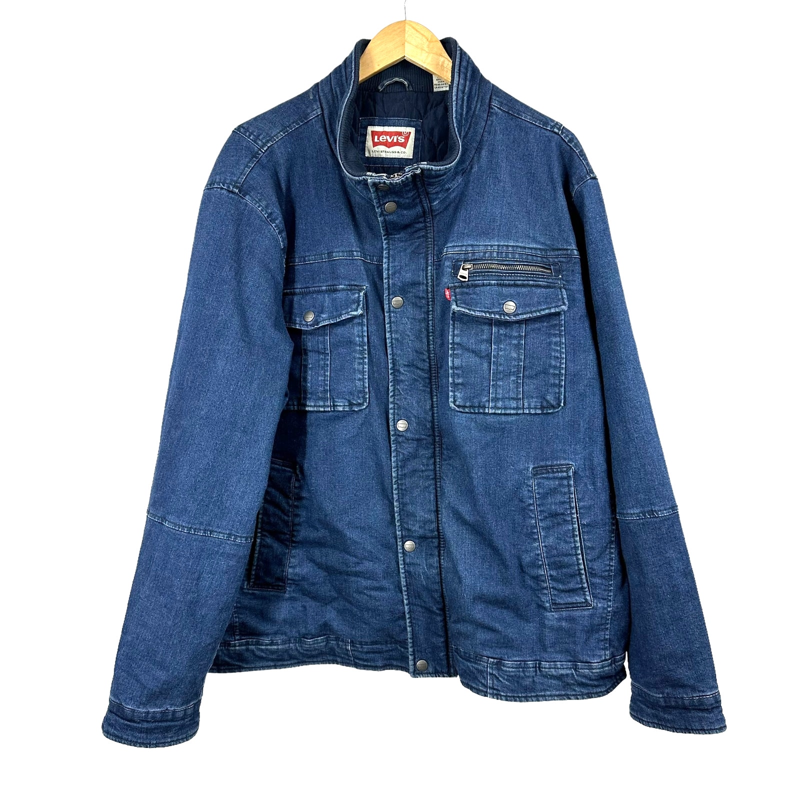 Levi’s Men's Denim Jacket XXL Heavyweight Quilted interion
