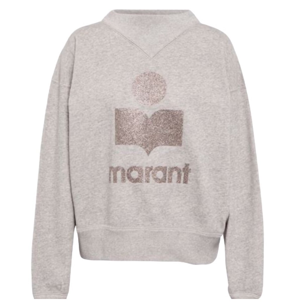 ISABEL MARANT MOBY LOGO SWEATSHIRT in Grey Women’s Size Large