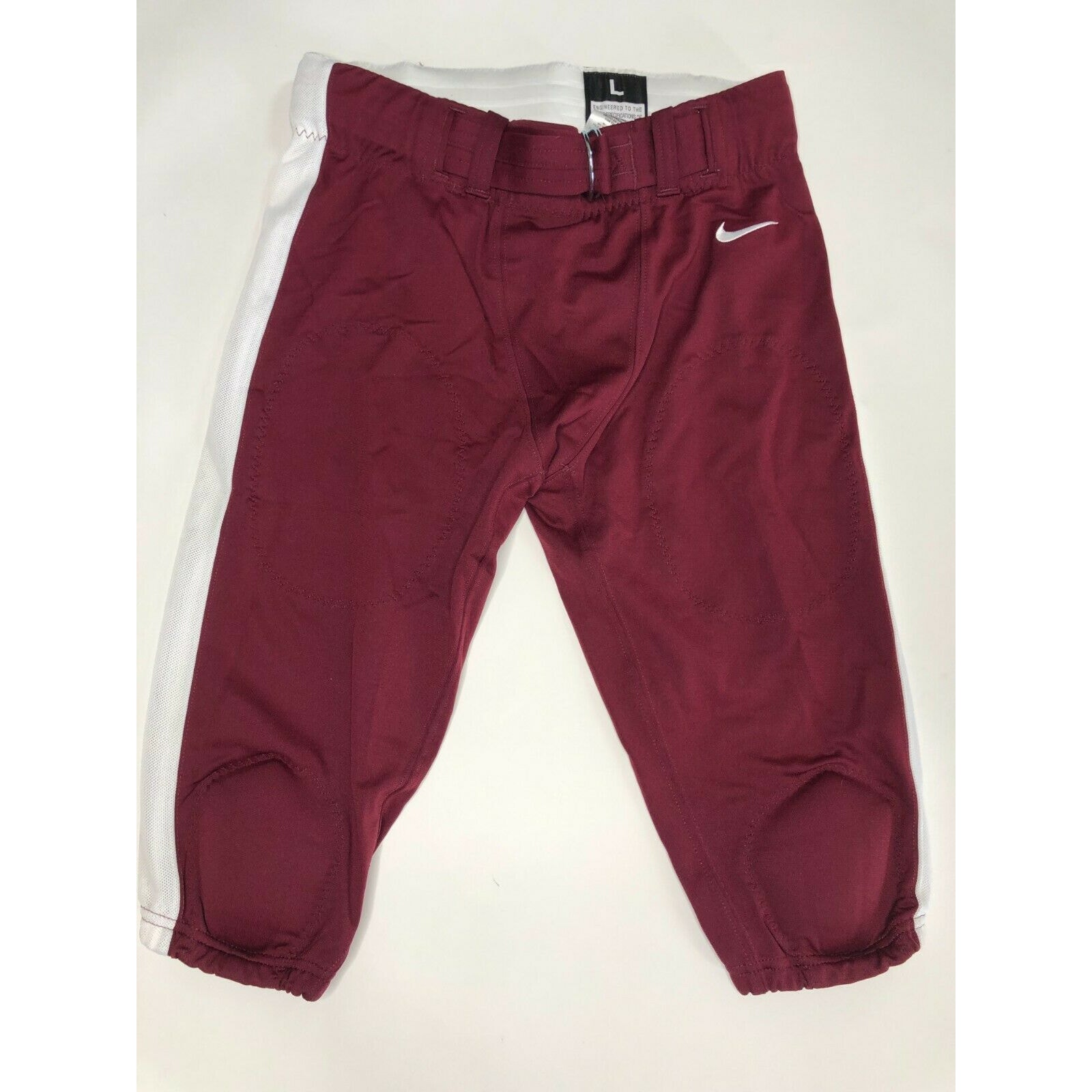 Nike Men's Football Pants Burgundy W/ Knee Pads 789925-670 Size L 85