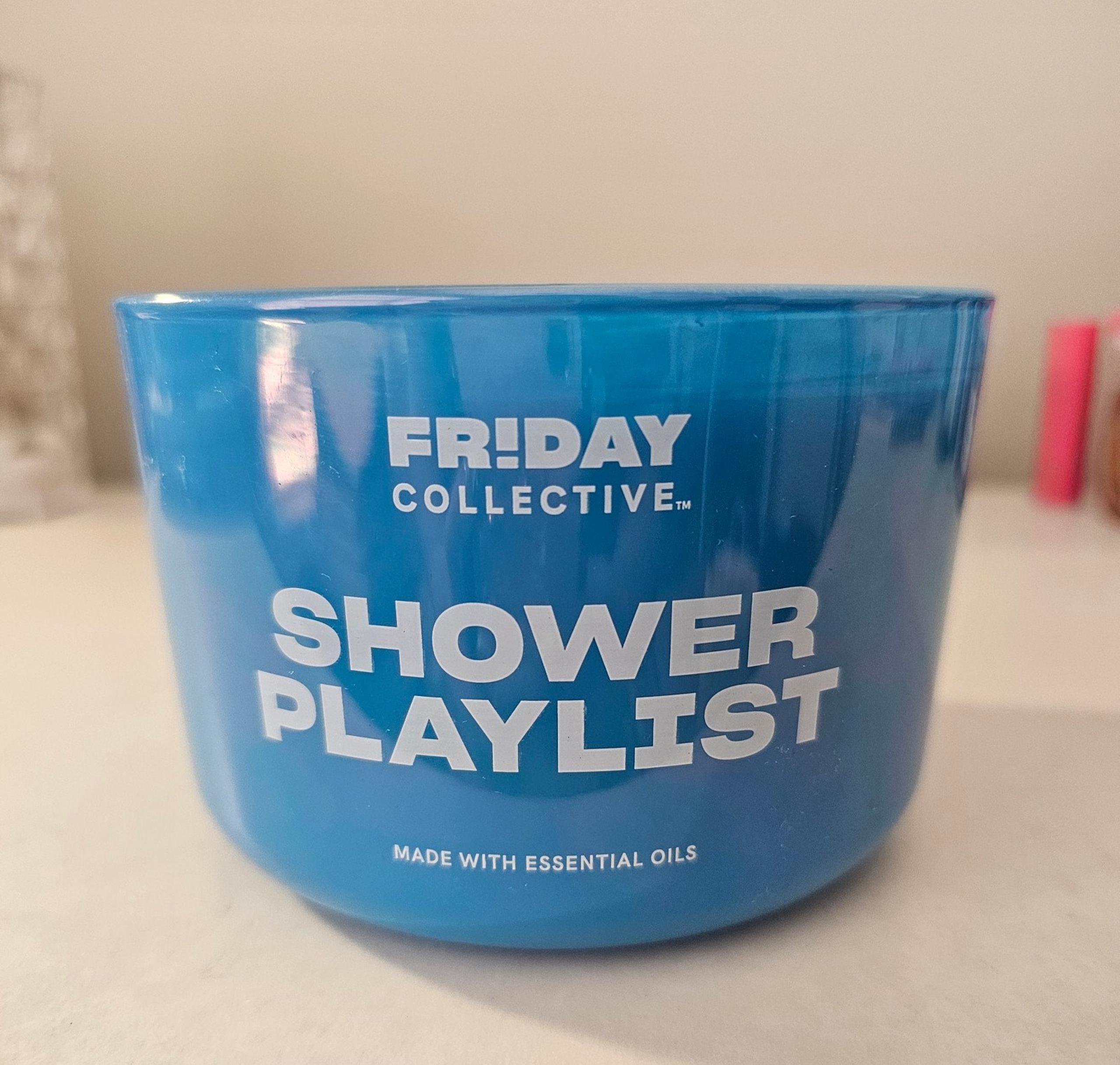 Yankee Candle Friday Collective 3 wick Candle Shower Playlist