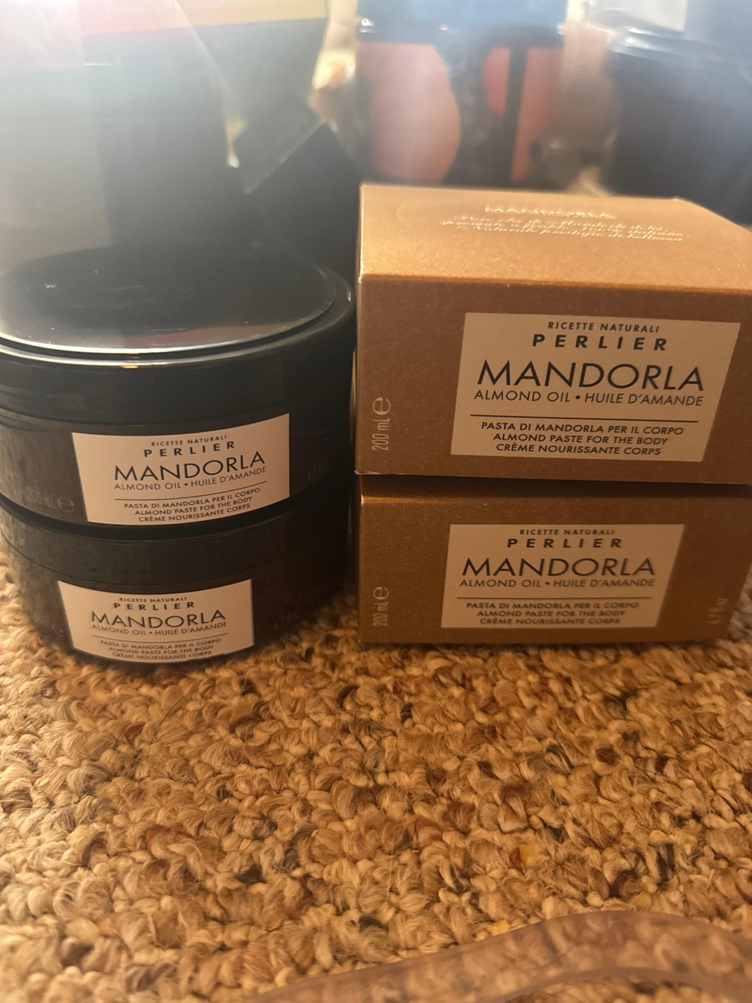 2 New Perlier Mandorla Almond Paste Body Cream Full Sizes