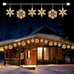 6 Drops - 9ft 100 Mini Bulb Icicle Lights with Hooks