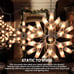 6 Drops - 9ft 100 Mini Bulb Icicle Lights with Hooks