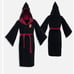 Harry Potter Gryffindor Hooded Bath Robe Plush Fleece Black adult Small