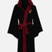 Harry Potter Gryffindor Hooded Bath Robe Plush Fleece Black adult Small