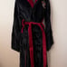 Harry Potter Gryffindor Hooded Bath Robe Plush Fleece Black adult Small