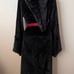 Harry Potter Gryffindor Hooded Bath Robe Plush Fleece Black adult Small
