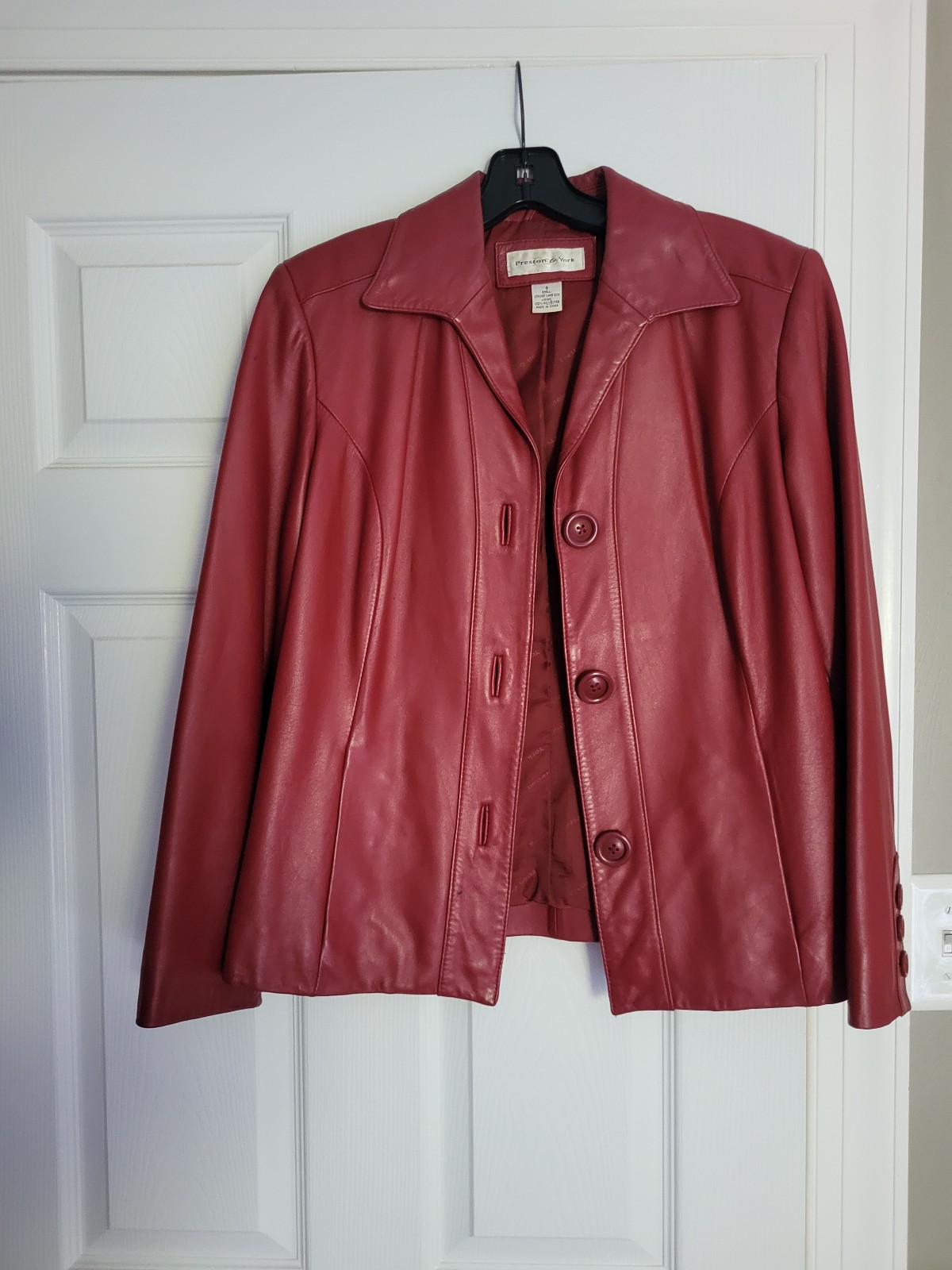 Genuine lamb skin leather jacket, Preston and York