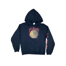 Def Leppard Hoodie Women's Large Band High N Dry Black Rue 21 Sweatshirt NWT