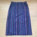 Vintage 70's California Girl Navy Striped Midi Skirt