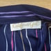Vintage 70's California Girl Navy Striped Midi Skirt