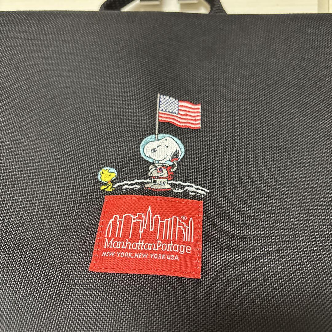 Manhattan Portage★Unused 2019 Snoopy★Astro Pattern Backpack★Black - detail