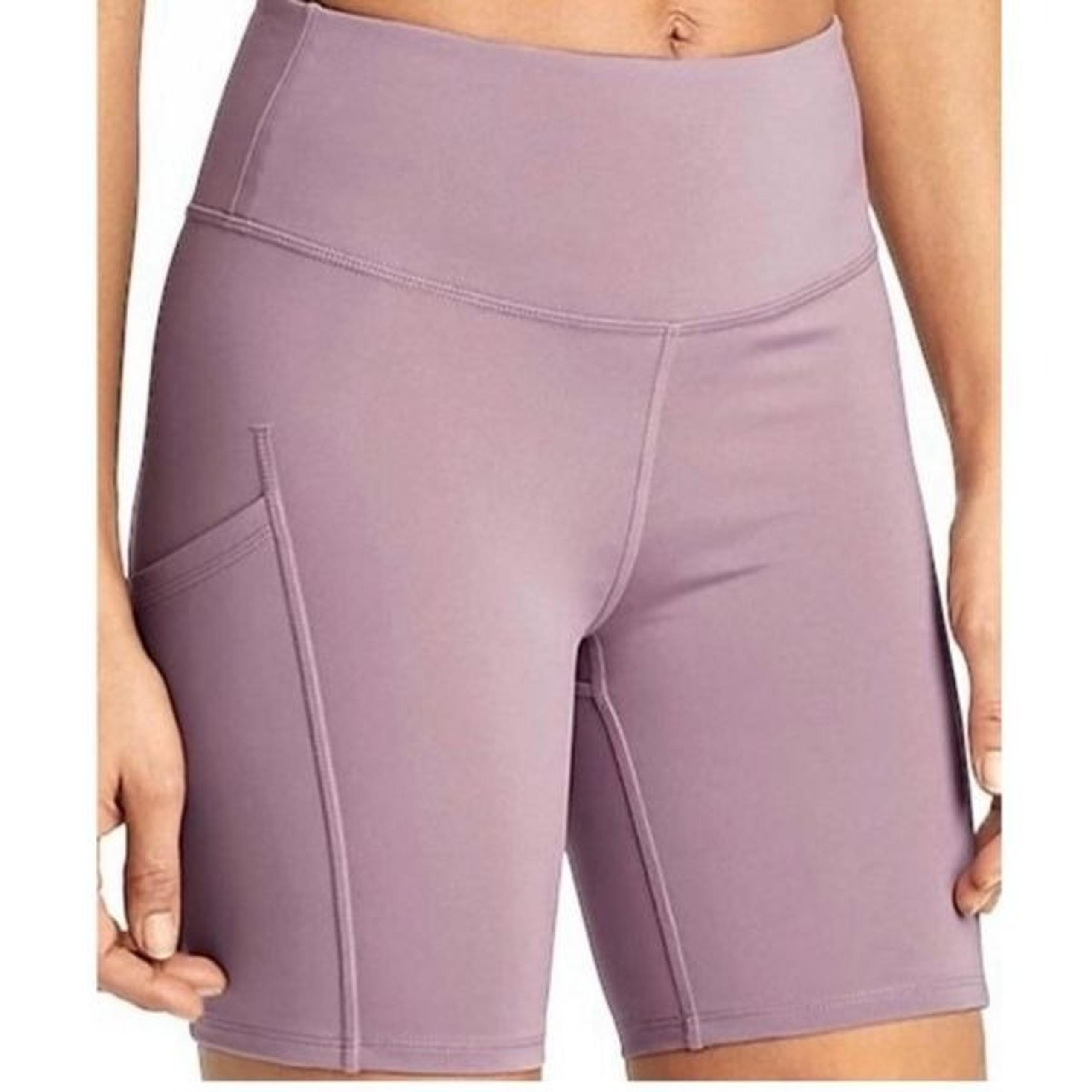 Womens All In Motion Everyday Soft Ultra High-Rise Mauve 6” Bike Shorts - Sz L
