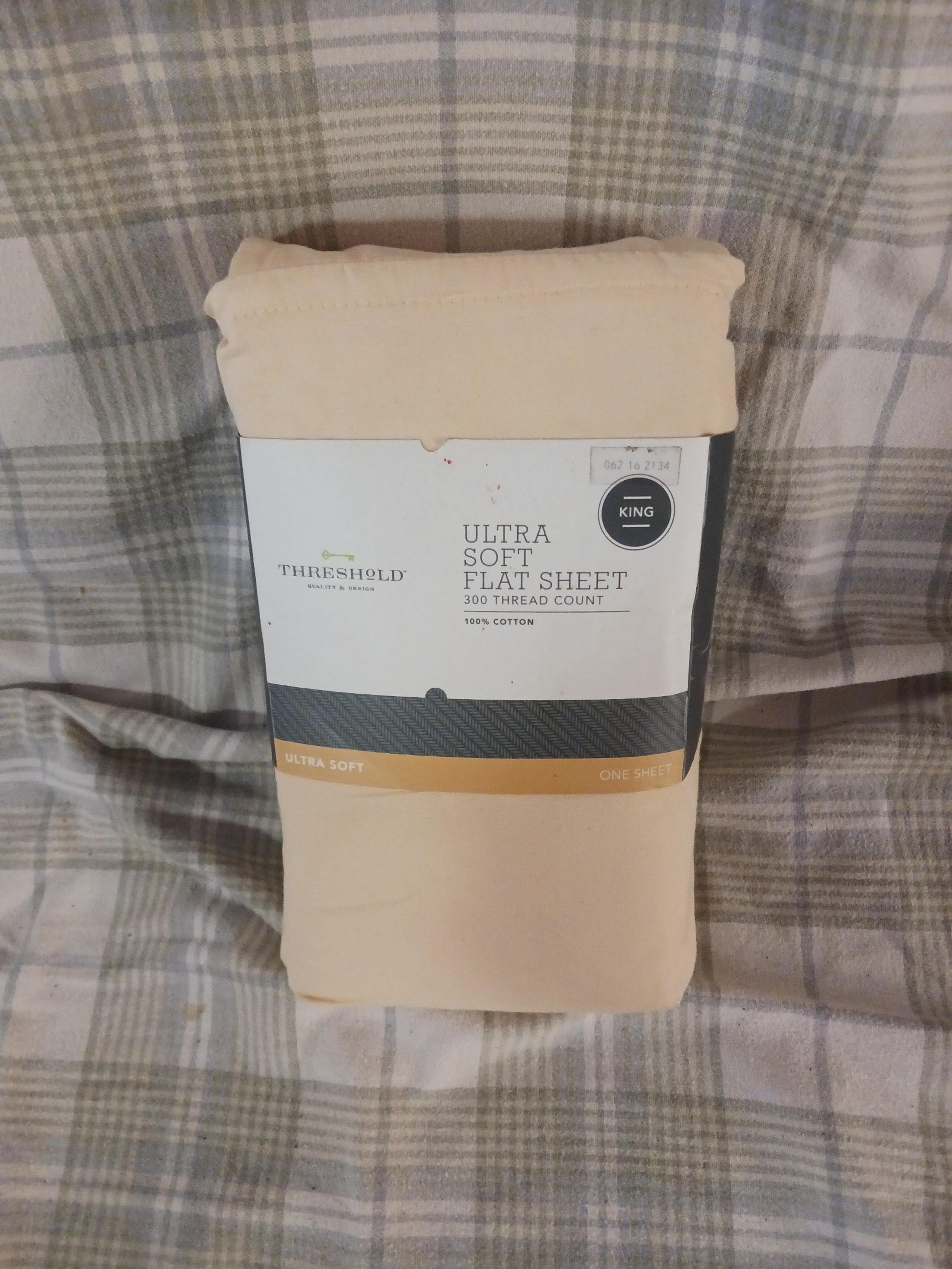 New yellow Decorative King size flat sheet
