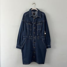 NWT Lee Heritage Denim Greater Blue Long Sleeve Jean Shirt Dress