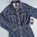 NWT Lee Heritage Denim Greater Blue Long Sleeve Jean Shirt Dress
