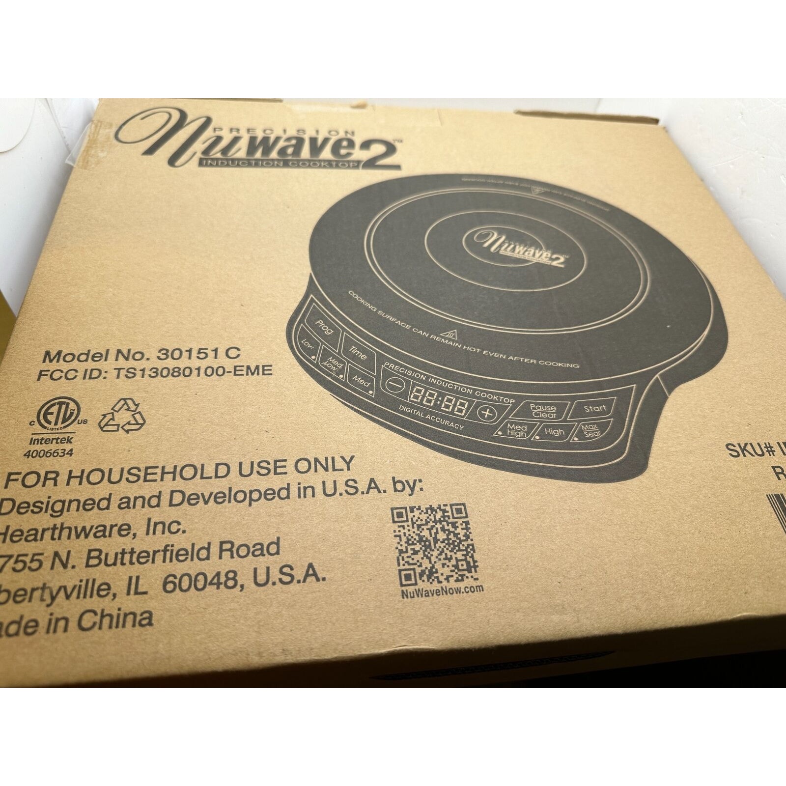 NuWave Precision 2 Induction Cook Top Cooking System Model 30151C New in Box