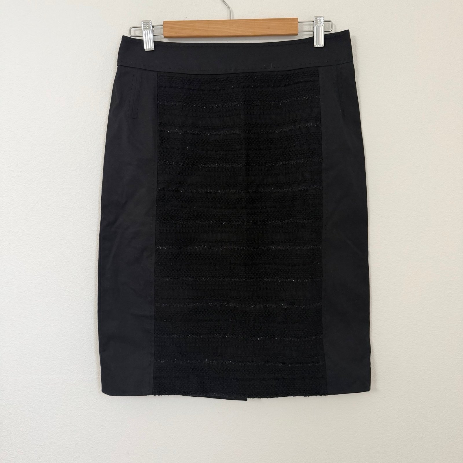 Tory Burch Wool Cotton Classic Pencil Women's Black Skirt Career Wear Office 8