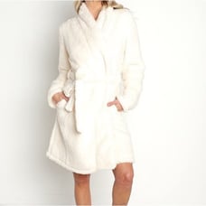 Eberjey Alpine Chic Sherpa Robe Bone size S