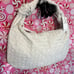 NWT-Urban Expressions STUNNING Bone Suede Faux-Leather Woven Hobo Bag