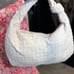 NWT-Urban Expressions STUNNING Bone Suede Faux-Leather Woven Hobo Bag