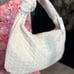 NWT-Urban Expressions STUNNING Bone Suede Faux-Leather Woven Hobo Bag