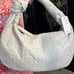 NWT-Urban Expressions STUNNING Bone Suede Faux-Leather Woven Hobo Bag
