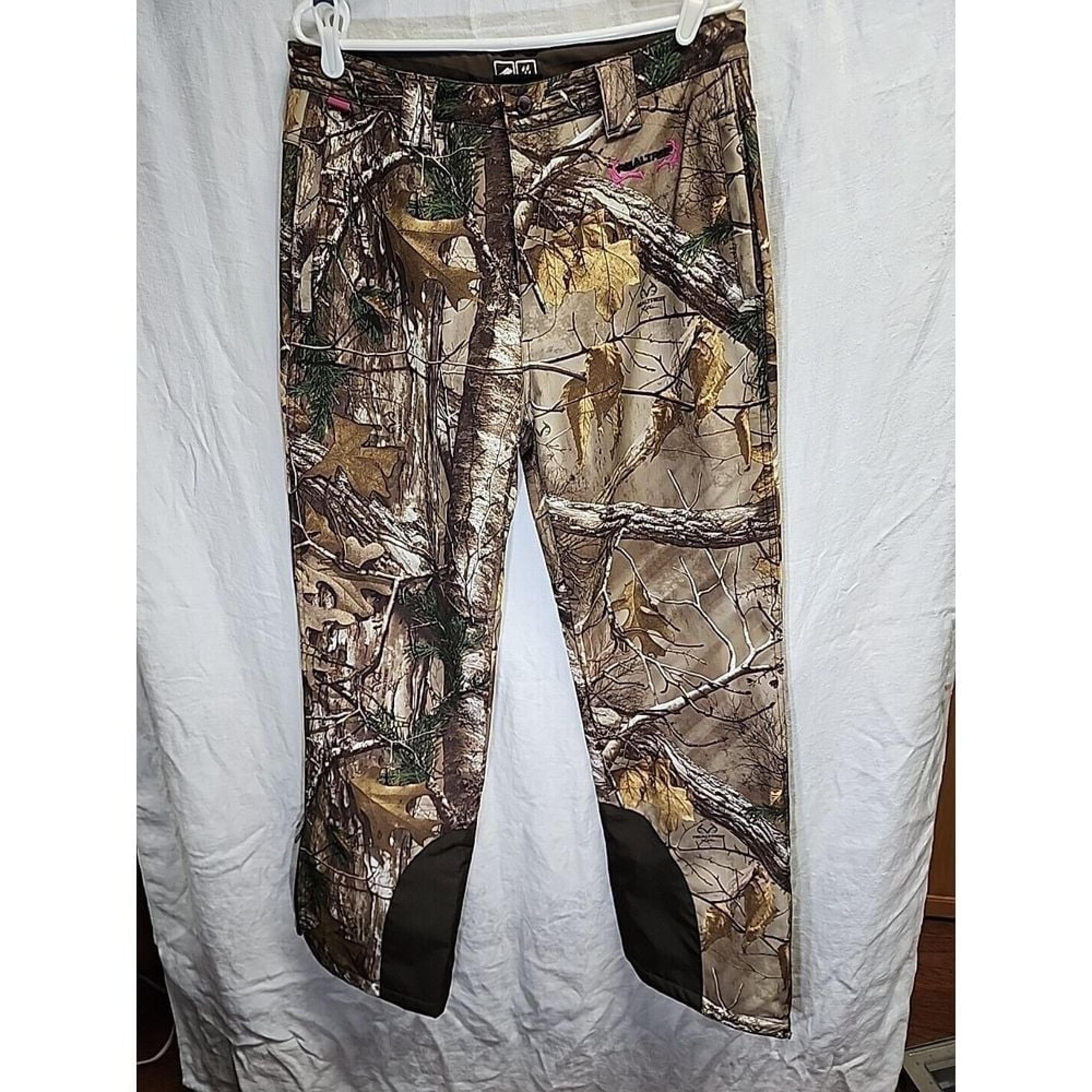Realtree Camo Pants Soft wind proof/Water-Resistant Scent Control Size L-XL