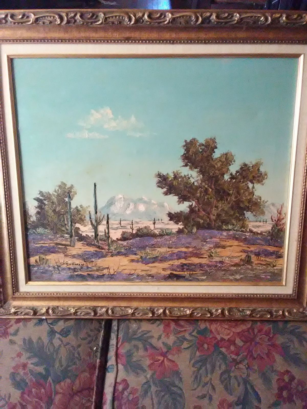 Large signed oil on canvas. Painting