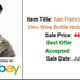 Pre-owned evergreen San francisco Giants Bam Vino bottle holder
