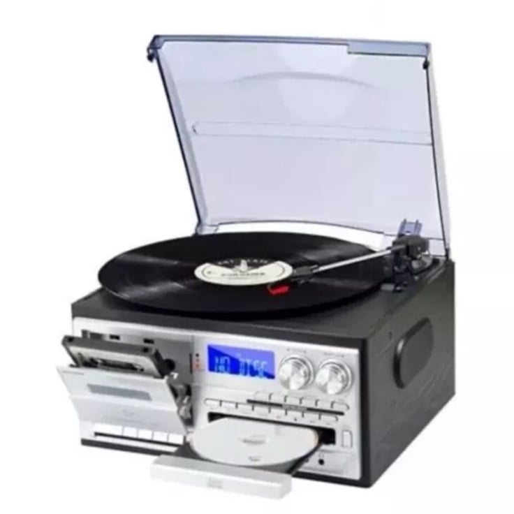9-in-1 Vinyl Record, CD, Cassette, AM/FM Radio New/Unopened