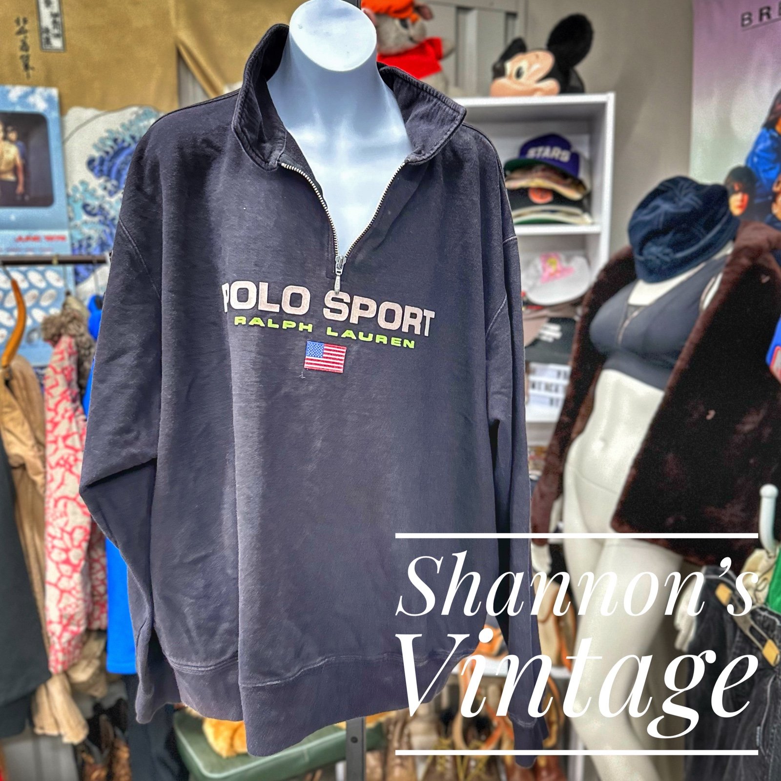 Polo Sport VNTG 90s spell out XL sweater A1