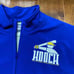 Neff Athletic Royal Blue White Baseball Full Zip HOOCH Embroidered Jacket Mens L