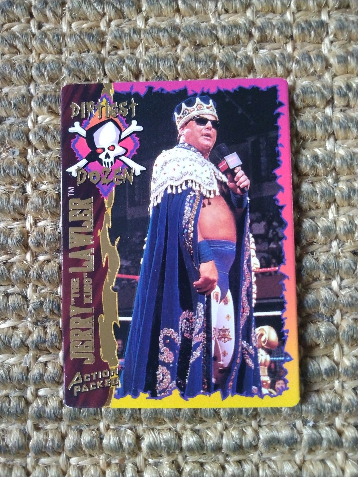 1995 WWF / WWE Action Packed Jerry The King Lawler Dirtiest Dozen DEADSTOCK