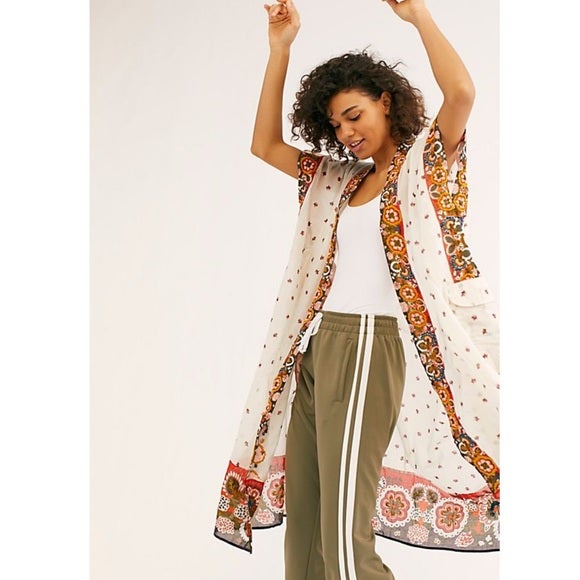 Free People Summer Mirage Kimono XS/S
