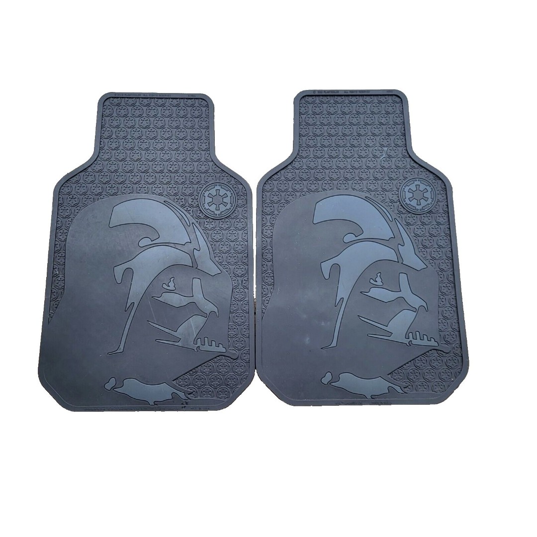 Star Wars Darth Vader Universal Fit Car Truck Floor Mats Set - Black Brand New