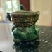 Vintage green elephant planter
