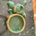 Vintage green elephant planter