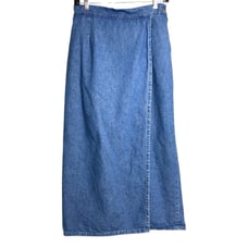 Vintage Denim&Co maxi denim skirt size M