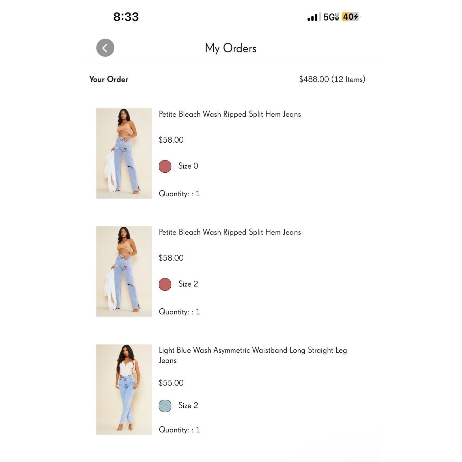 Bundle of PLT Denim Jeans and Shorts