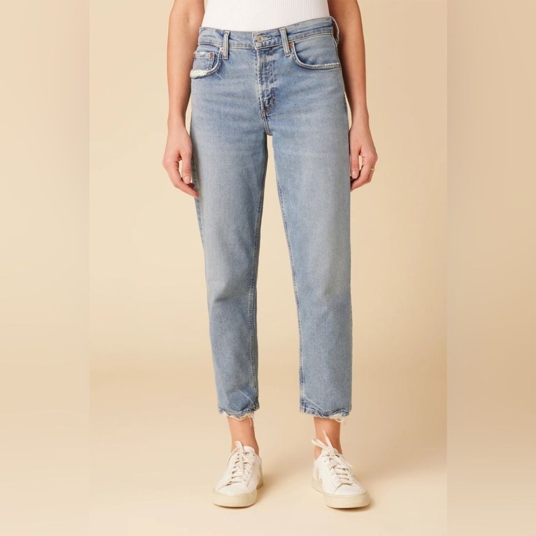 AGOLDE Kye Mid Rise Straight Crop Jean in Forseen Size 26