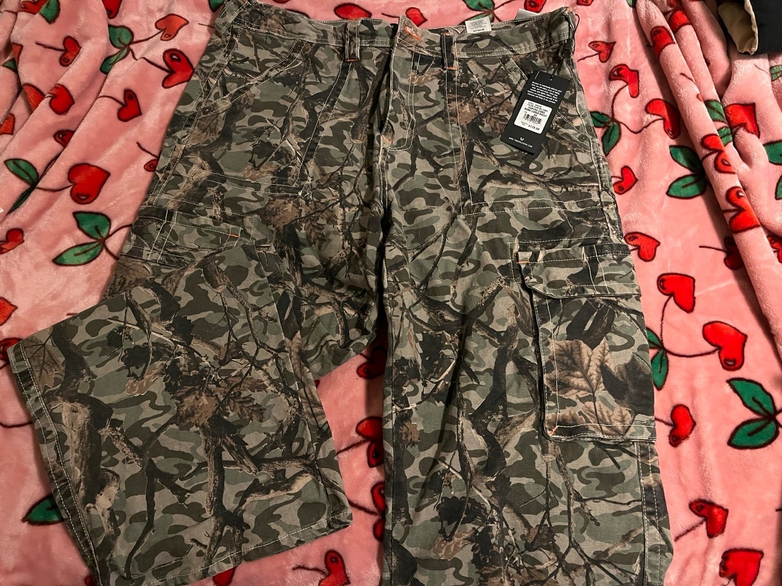 True Religion Baggy hunting camo cargo jeans