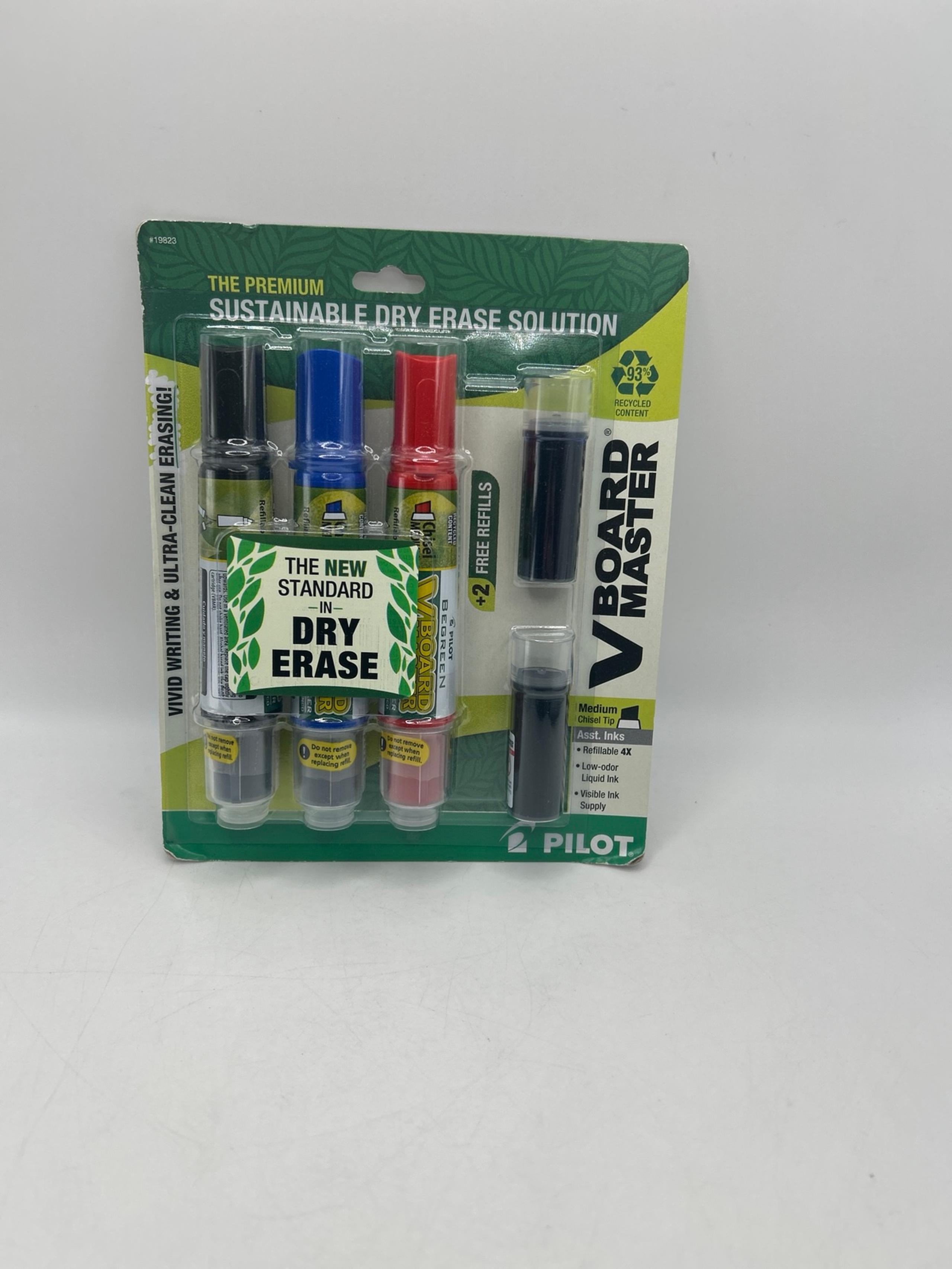 Offer/Bundle Pilot V Board Master Dry Erase Markers (Black/Red/Blue)