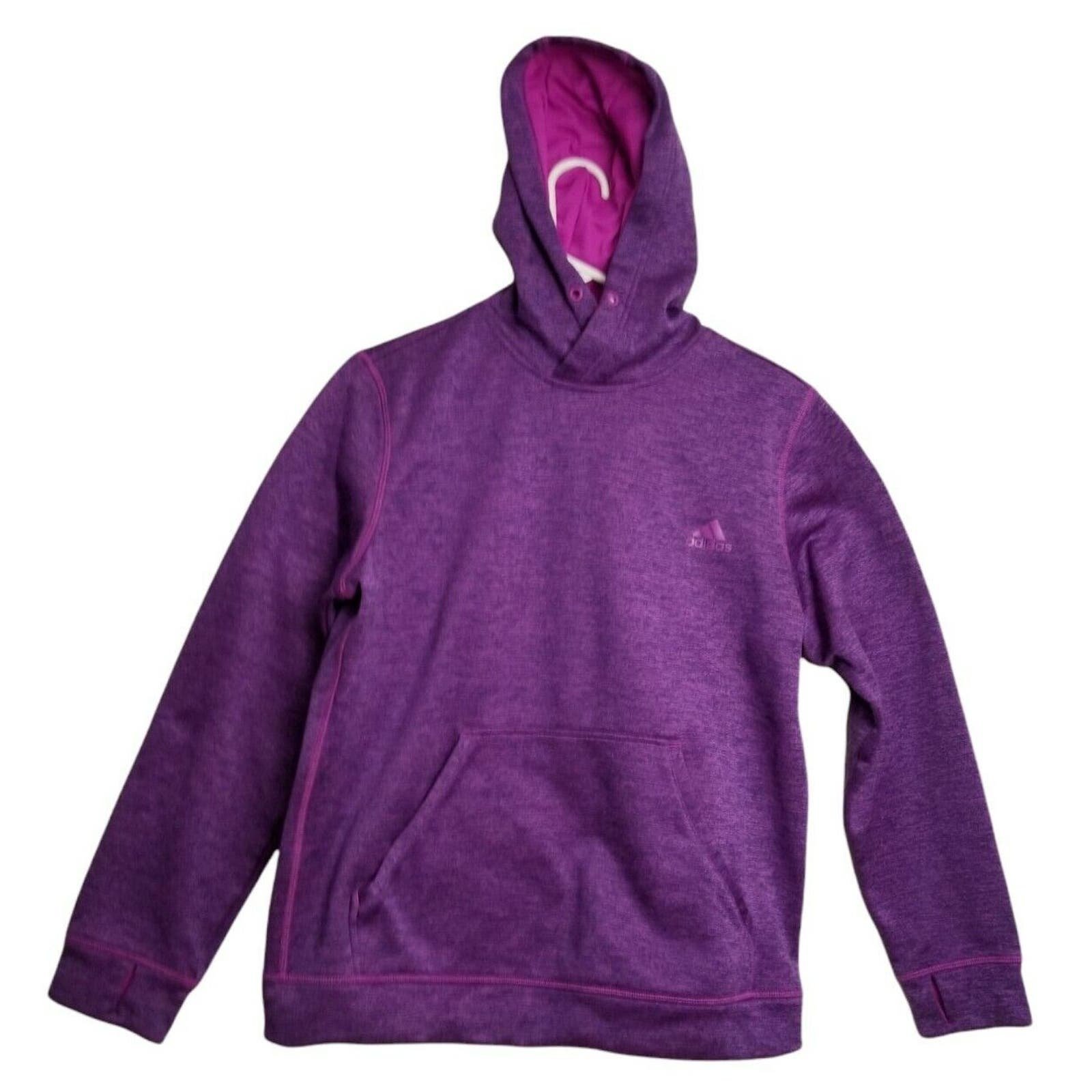 Adidas Clima-warm Pullover Women's Hoodie Size L, PIT TO PIT 23 IN purple