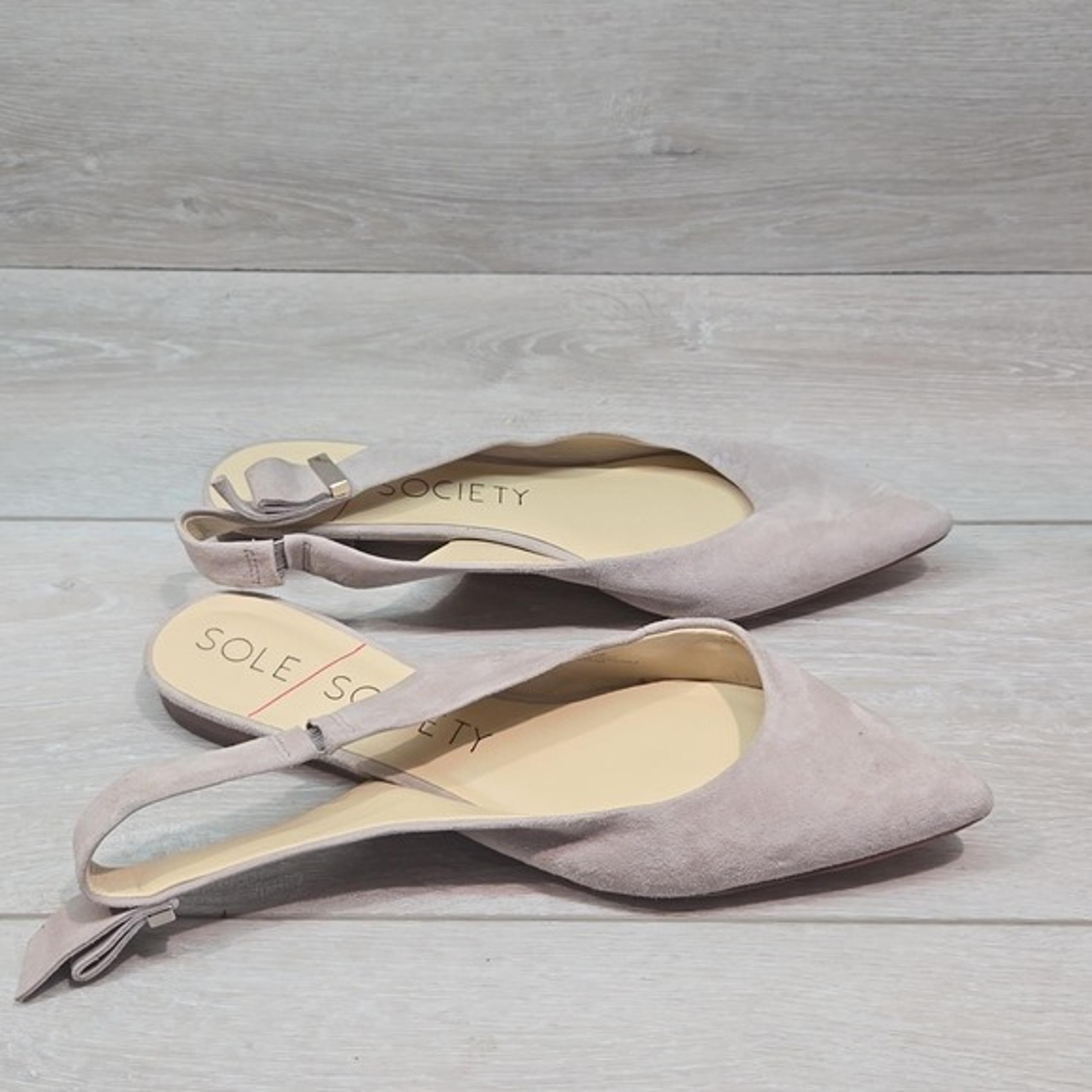 Sole Society Women Anthropologie Rhyes Leather The Pointed Toe flats shoes 8.5M