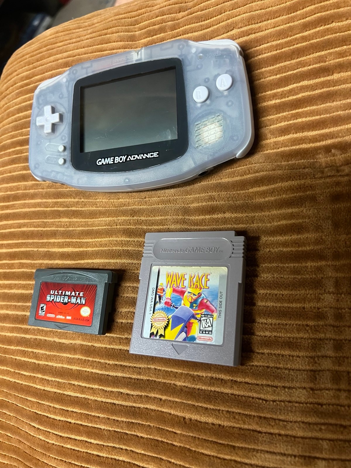 Gameboy Advance console and games