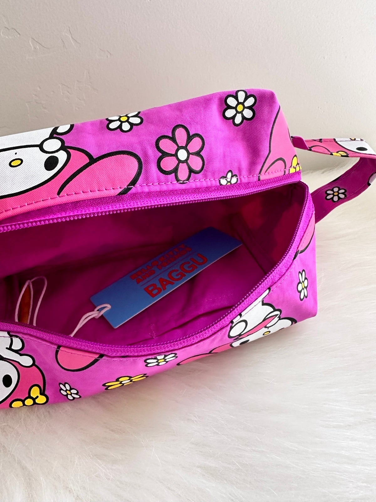 BAGGU Pink My Melody Dopp Kit