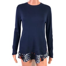 Ted Baker London Floral Hem Knit Sweater