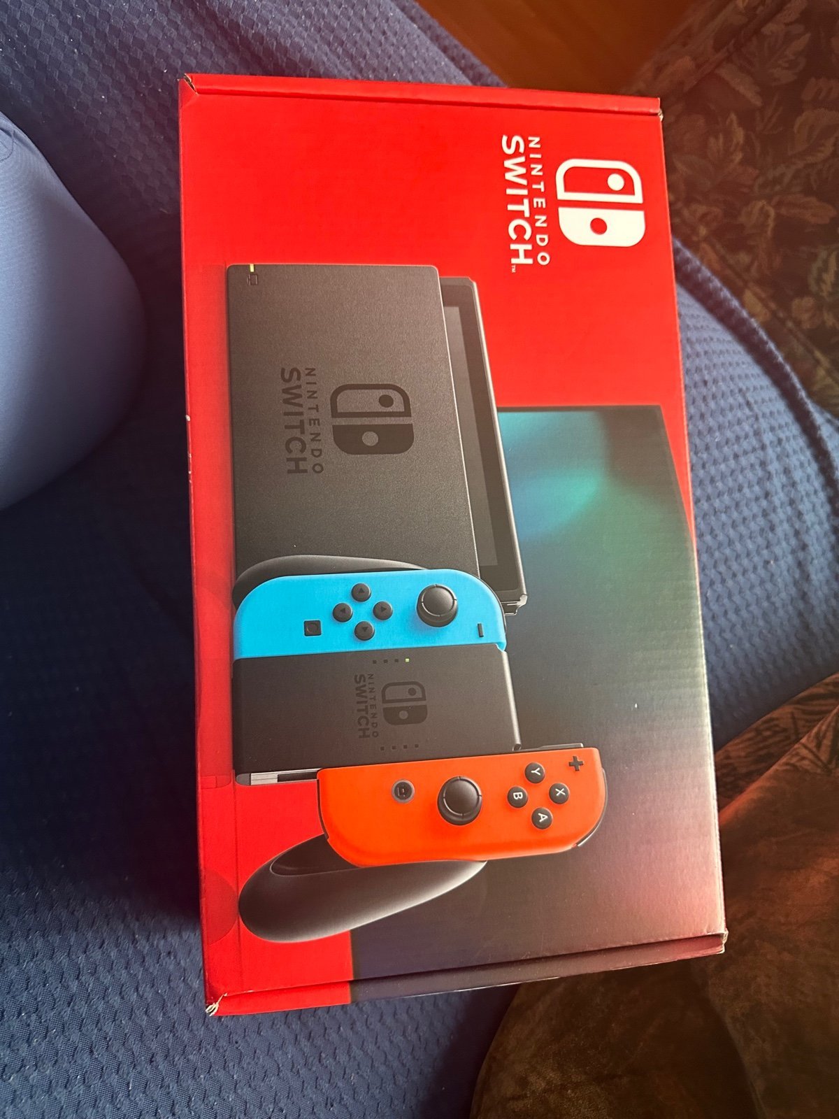 Nintendo switch blue and red