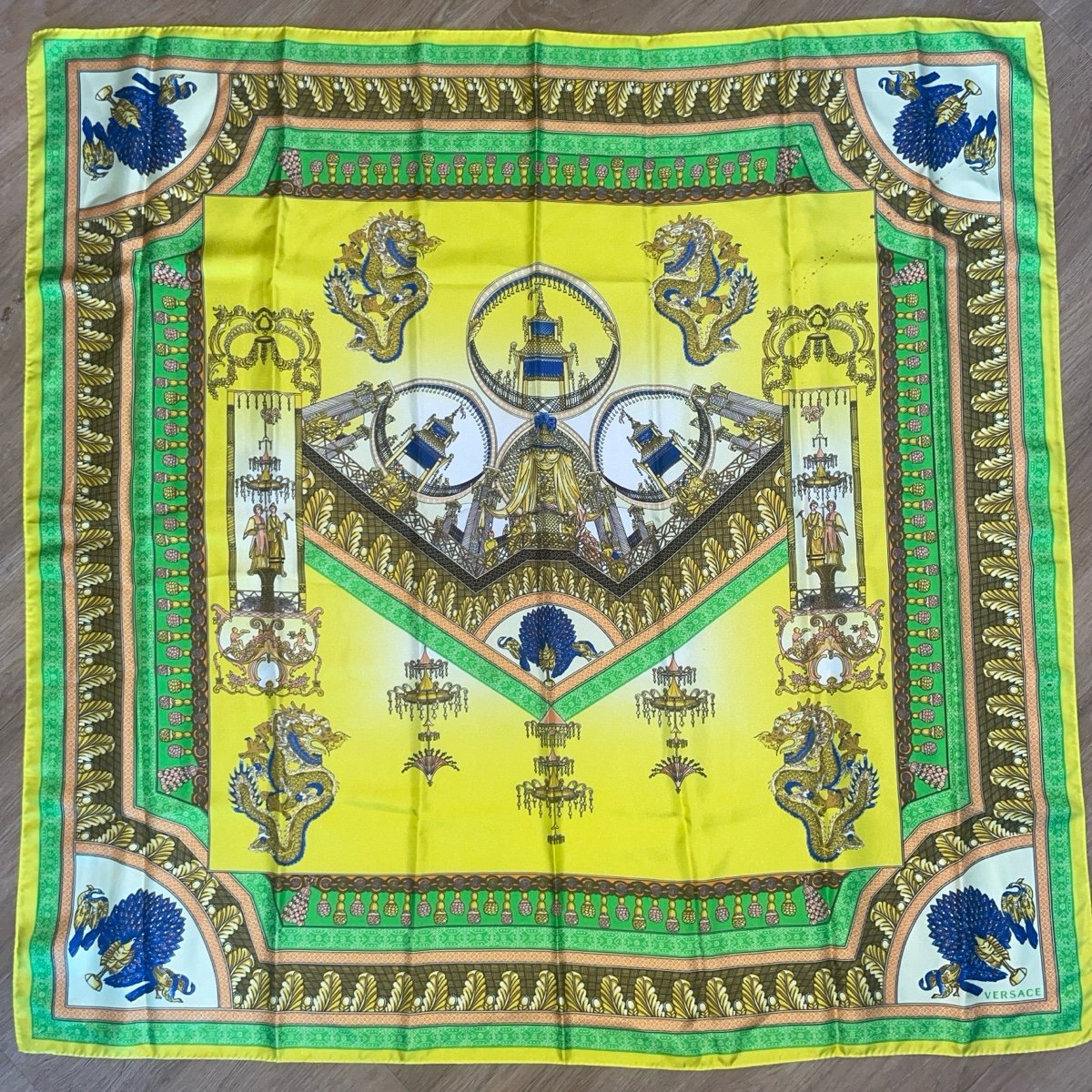 Versace Silk Foulard Scarf